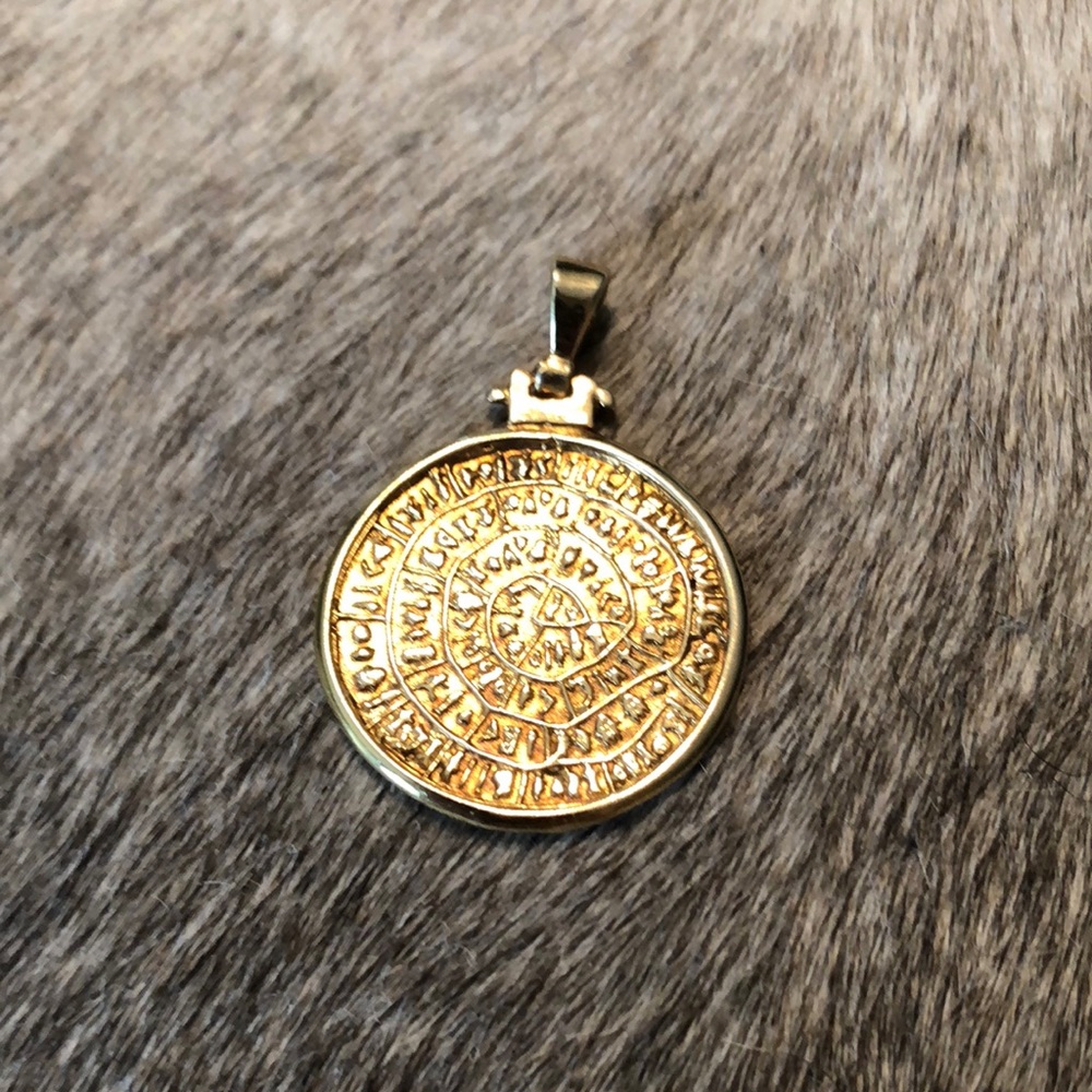 Ancient Greek Minoan Phaistos Pendant.